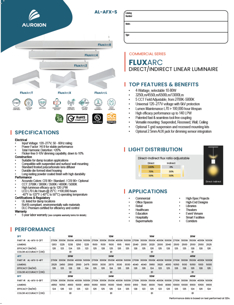 SPECS SHEET