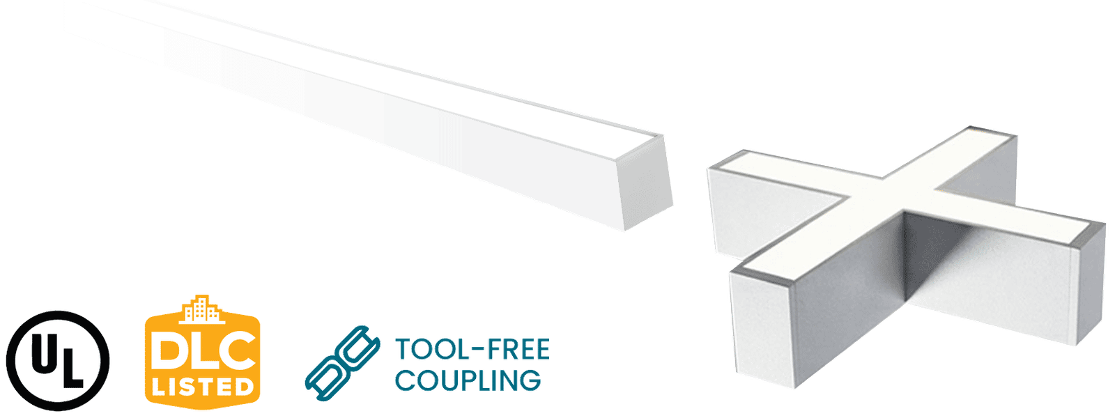 FLUX ARC 2FT X-Connector for AL-AFX-S Direct/Indirect Linear Luminaire 20/16/12/10 2FT (AL-AFX-S-XC2FT/20/16/12/10)