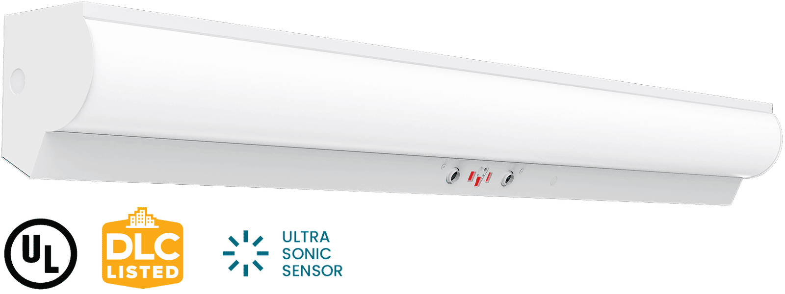 OMNI GLOW LED STAIRWELL LUMINAIRE w/ ULTRASONIC SENSOR 40/34/26/21 4FT (AL-STL-A-4FT/40/34/26/21)